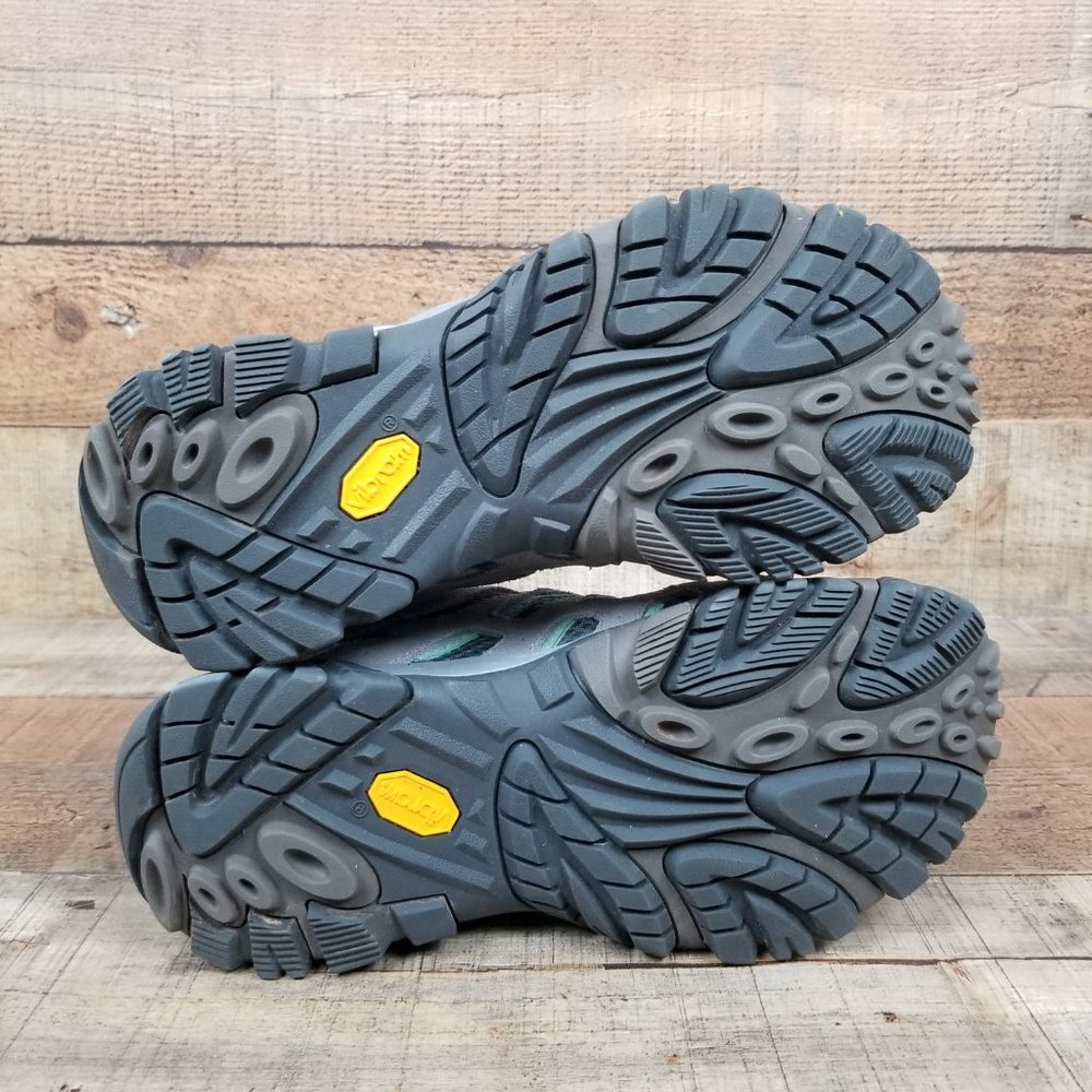 Merrell Moab 2 Women Sz 7 Waterproof Hiking Drizzle Mint J24462W Trail Shoes - Picture 8 of 9